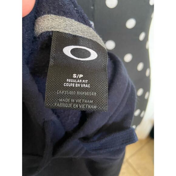 Oakley Mens Hoodie Size Small Navy Blue Drawstring Tested Durable Quality Proven - Picture 5 of 6